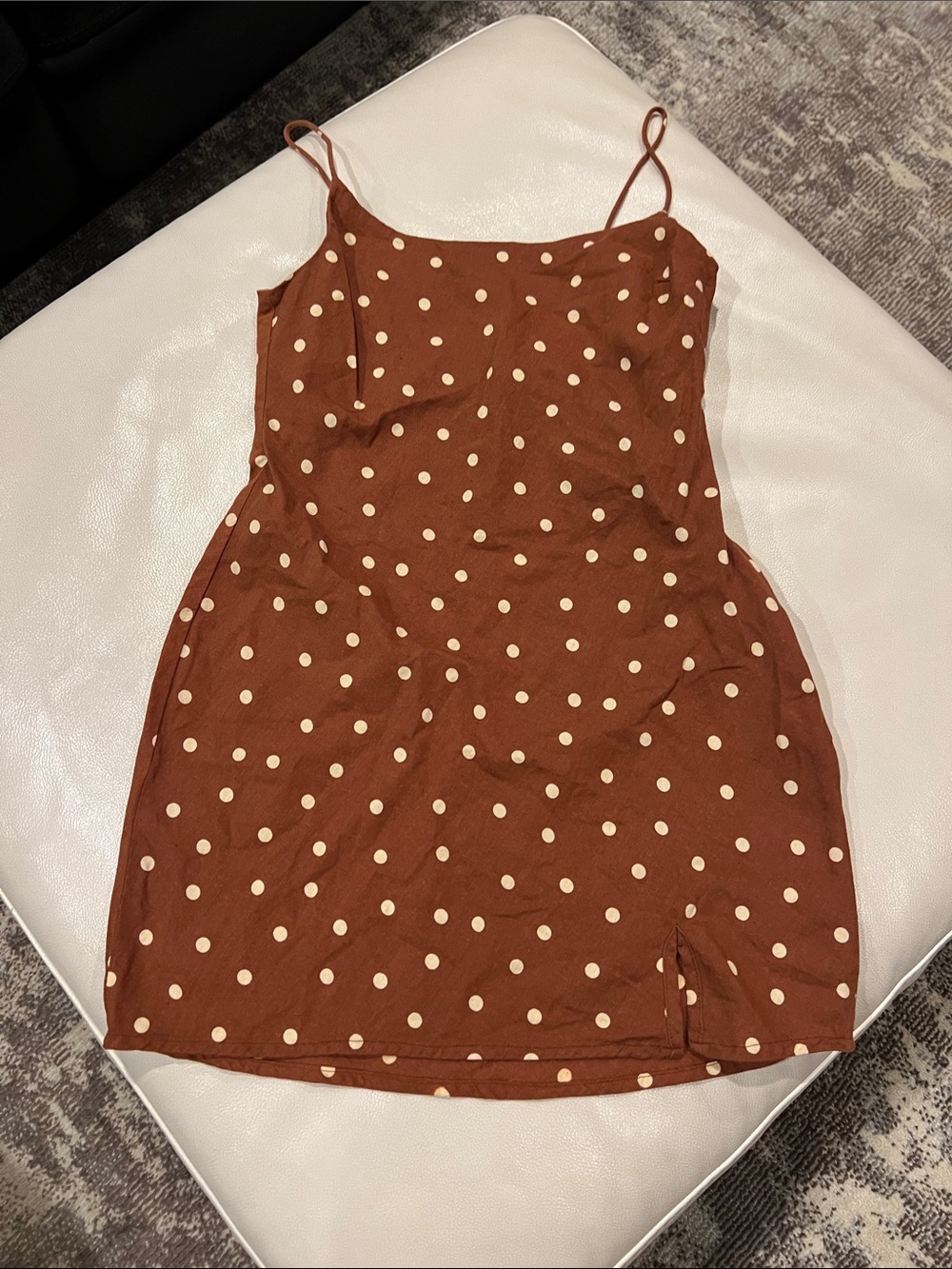 ASOS Brown Polka Dot Mini Dress